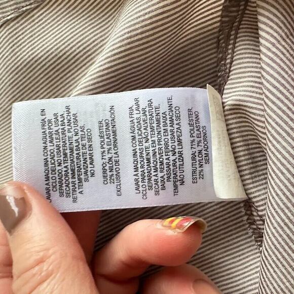 Mountain Hardwear Citypass Popover Shirt Womens Medium Brown Cream Tunic Outdoor - Picture 8 of 11